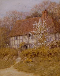 Domek Surrey (akwarela na papierze)