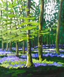 Bluebell Wood, 2009 (olej na płótnie)