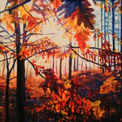 Copper Woods, 2009 (olej na płótnie)