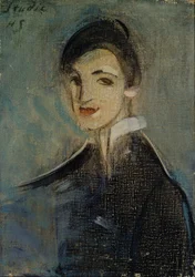 Śpiewaczka w czerni, 1916-1917