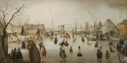Jazda na łyżwach w mieście. Około 1610