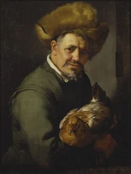 Starzec z kurą, 1630