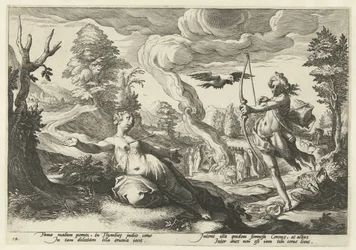 Apollo doodt Coronis Metamorfosen Owidiusza (tytuł serii)
