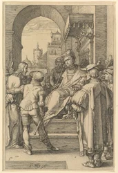 Chrystus przed Piłatem, z "Męki Chrystusa"