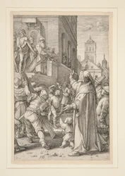 Ecce Homo, z „Pasji”, nr 8 z serii 12 rycin