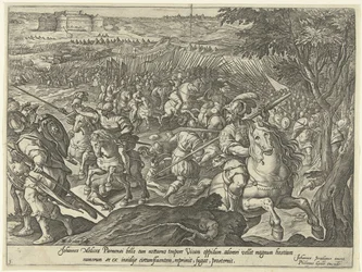 Zasadzka na Giovanniego Medyceusza udaremniona Historia Giovanniego de” Medici (zwanego „dalle Bande Nere”) (tytuł serii)