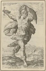 Horatius Cocles, arkusz 2 z serii „Bohaterowie rzymscy”