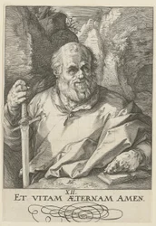 Matthias, arkusz 13 z serii „Chrystus, dwunastu apostołów i Paweł”