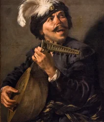 Lutnista śpiewający, ok. 1626 (olej na płótnie)