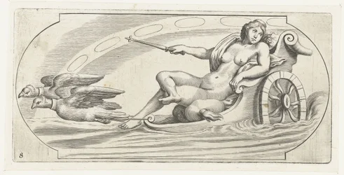 Zorza polarna na rydwanie Nouveau Livre des Dieux et Deeßes De la Marine Bouckje of Sea Gods and Goddesses (tytuł serii)