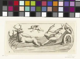 Diana na rydwanie Nouveau Livre des Dieux et Deeßes De la Marine Bouckje of Sea Gods and Goddesses (tytuł serii)