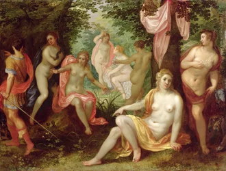 Diana i Acteon, 1608 (olej na miedzi)