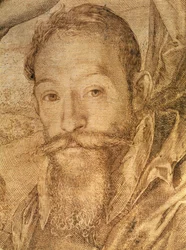 Autoportret, fragment z Bachusa, Wenus i Ceres, ok. 1606 (pióro i brązowy tusz) (zob. 73740)