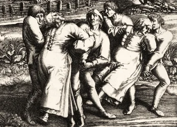 Tańcząca Plaga, Strasburg, Alzacja. 1518