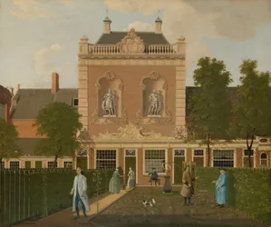Ogród i Powozownia przy 524 Keizersgracht w Amsterdamie Ogród i powozownia Keizersgracht 524 w Amsterdamie
