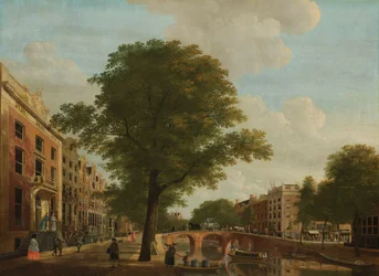 Widok na Herengracht w pobliżu Leidsestraat, Amsterdam