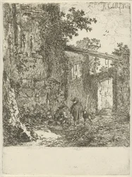 Zarośnięta ruina