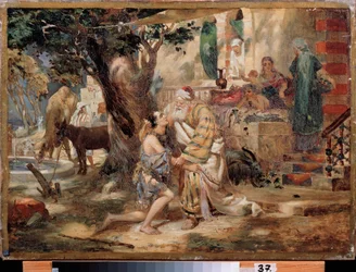 Powrót syna marnotrawnego. Obraz Henryka Siemiradzkiego (1843-1902), olej na płótnie. sztuka polska