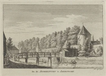 Widok na Sint Andriespoort w Amersfoort St. Andriespoort w Amersvoort (tytuł na obiekcie)
