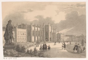 Widok Willemshof w Willemspark około 1849 r.