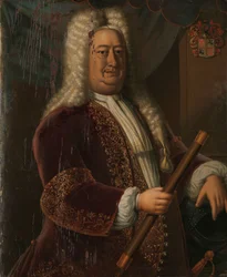 Dirk van Cloon (1730-1735) Portret Dirka van Cloona, Generalnego Gubernatora Holenderskich Indii Wschodnich