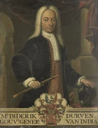 Portret Diederika van Durvena, generalnego gubernatora Holenderskich Indii Wschodnich