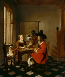 Gra w karty, ok. 1660