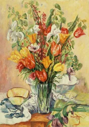 Irys i tulipany