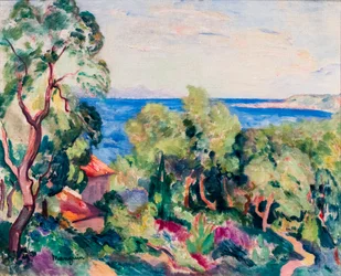 Zatoka Saint-Tropez, około 1906-1909 (olej na płótnie)