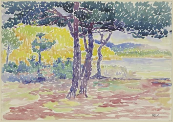 Brzeg morza (południowa Francja) (akwarela na papierze)