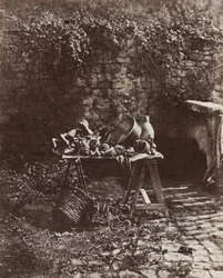 Martwa natura: garnek, dzbanek i warzywa na stole, ok. 1852 r. (zdjęcie ilustracyjne)