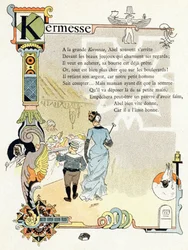 Ilustracja do "Alfabetu dobrych przykładów", ok. 1890 r. (rycina)