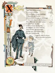 Ilustracja do "Alfabetu dobrych przykładów", ok. 1890 r. (rycina)