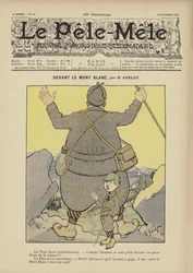 Przed Mont Blanc. Ilustracja do Le Pele-Mele, 1902