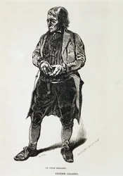 Ojciec Grandet - w „Eugénie Grandet” Balzaca, il. Henri Monnier, wydanie oryginalne z 1843 r.