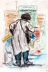 Człowiek z plakatu, c1900-1919