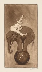 Słoń i klaun LElephant et le Clown, ok. 201 1889.