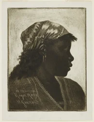 Głowa czarnej kobiety, około 1888