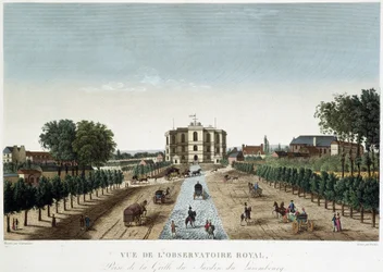 Widok Królewskiego Obserwatorium - w „”Vues de Paris”” Courvoisier