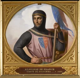 Książę Alfons z Poitiers 1220-1271, hrabia Tuluzy, 1837.