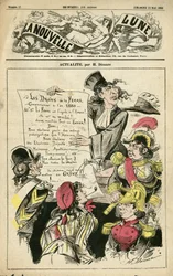 Ilustracja Henri Demare (1846-1888) do okładki La Nouvelle Lune