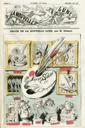 Ilustracja Henri Demare (1846-1888) do okładki La Nouvelle Lune
