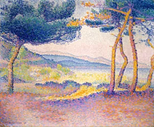 Sosny wzdłuż wybrzeża, 1896