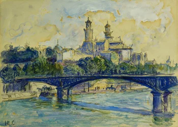 Sekwana przed Trocadero; La Seine devant Le Trocadero,