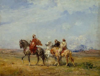 Arabskie Polowanie (olej na płótnie)