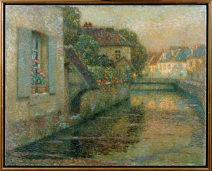 Most w Gisors (obraz na płótnie)