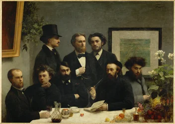 Coin de table (obraz na płótnie)