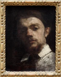 Portret Henri Fantina Latoura (1836-1904), francuskiego malarza, Malarstwo, autoportret. Fotografia, KIM Youngtae, Lyon, Muzeum Sztuk Pięknych w Lyonie.