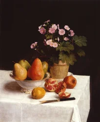 Nature morte (pierwiosnki, gruszki i granaty) Martwa natura (pierwiosnki, gruszki i granaty)