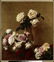 Les roses Obraz Henri Fantina Latoura (Fantin-Latour) (1836-1904) XIX-wieczna kolekcja prywatna.